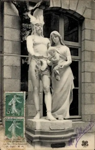 CPA Saint-Brieuc Côtes d'Armor, Le Baptême Gaulois