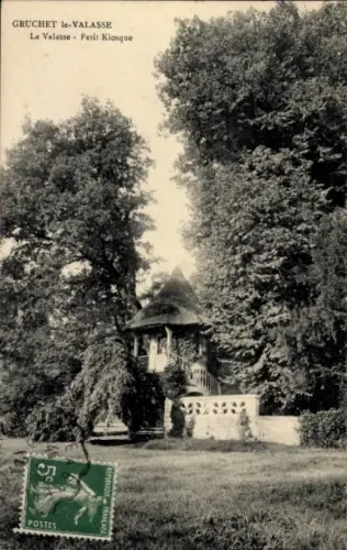 CPA Gruchet le Valasse Seine Maritime, Valasse, Petit Kiosque