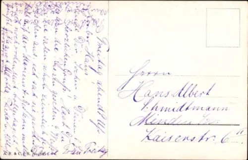 Künstler Ak Der ganze Vater, kleiner Junge in Uniform