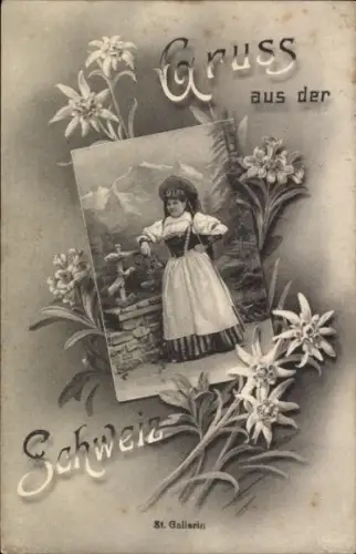 Ak Schweiz, St. Gallerin