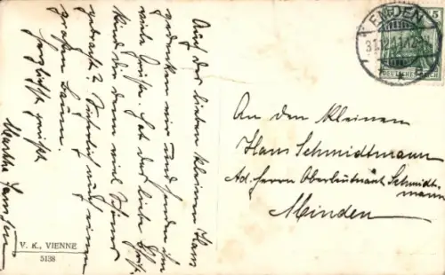 Ak Glückwunsch Neujahr, Kinder, Schneemann