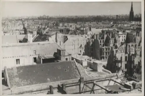 Original Foto Berlin-Schöneberg, Panorama-Blick vom Kathreinerhaus, um 1946, ca. 12x17 cm