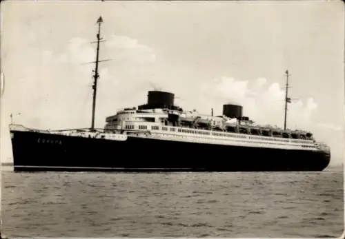 Ak Dampfschiff Europa, Turbinenschnelldampfer, Norddeutscher Lloyd