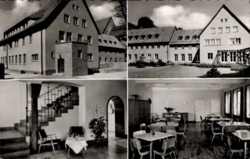 Ak Soest in Westfalen, Predigerseminar der evangelischen Kirche, Außenansicht, Innenansicht