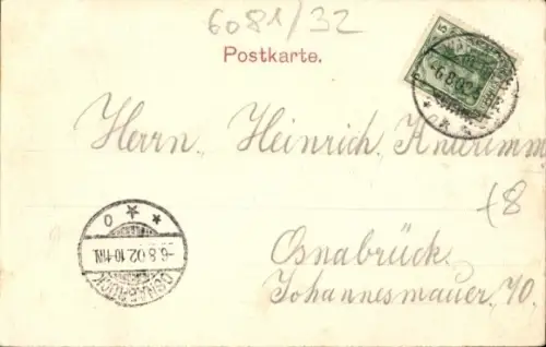 Ak Warendorf im Münsterland, Teilansicht, Brücke