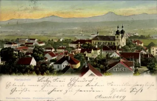 Ak Bohosudov Mariaschein Region Aussig, Gesamtansicht