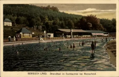 Ak Remscheid im Bergischen Land, Eschbachtal, Strandbad
