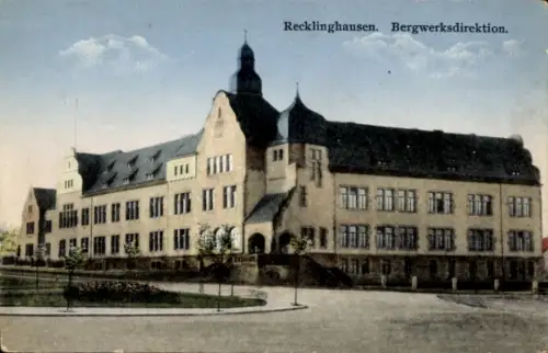 Ak Recklinghausen im Ruhrgebiet, Bergwerksdirektion