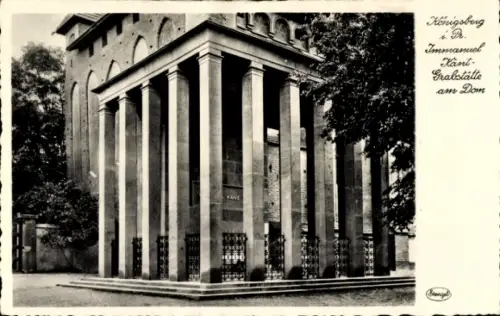 Ak Kaliningrad Königsberg Ostpreußen, Grabstätte von Immanuel Kant am Dom