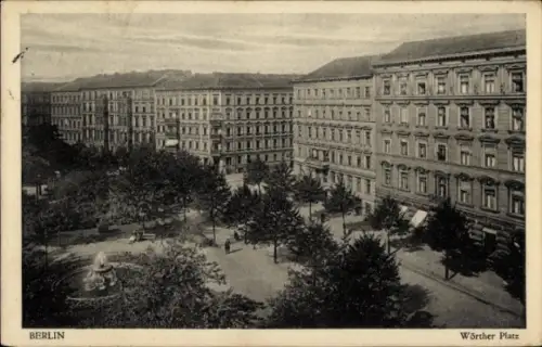 Ak Berlin Prenzlauer Berg, Wörther Platz, Kollwitzplatz