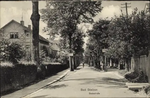 Ak Bad Steben im Frankenwald, Badestraße