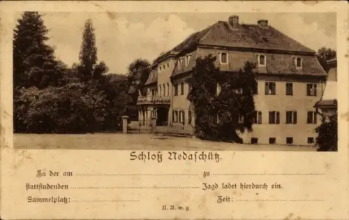 Ak Nedaschütz Coblenz Göda in der Oberlausitz, Schloss