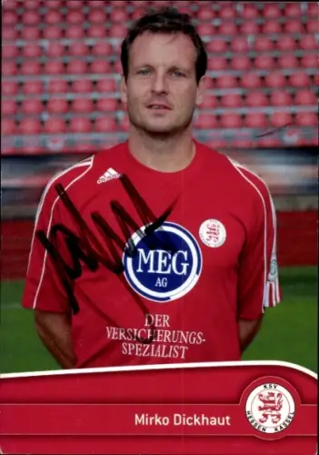 Autogrammkarte Fußballer Mirko Dickhaut, KSV Hessen Kassel, Autogramm