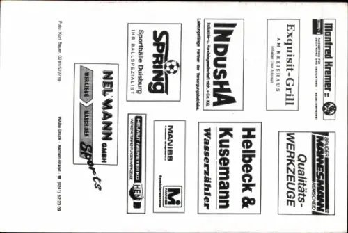 Autogrammkarte Fußballer Carsten Pröpper, FC Remscheid, Autogramm