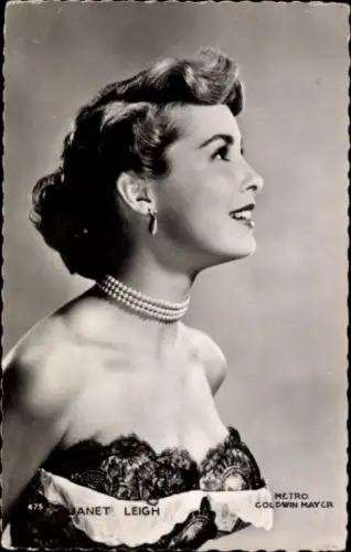Ak Schauspielerin Janet Leigh, Portrait, Metro Goldwyn Mayer