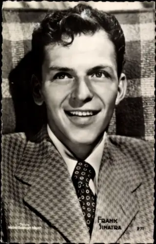 Ak Sänger und Schauspieler Frank Sinatra, Portrait
