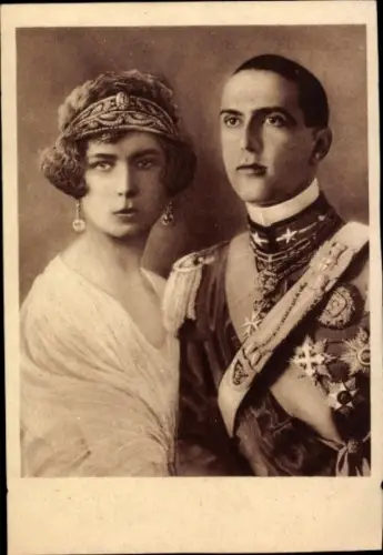 Ak Umberto II. von Italien, Marie José von Belgien