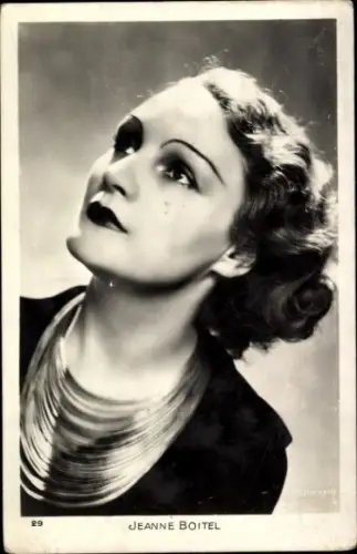 Ak Schauspielerin Jeanne Boitel, Portrait