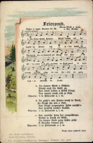 Lied Ak Feieromd, Anton Günther