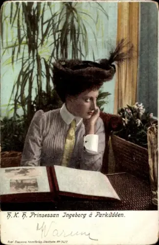 Ak H.K.H. Prinzessin Ingeborg von Schweden, Parkudden
