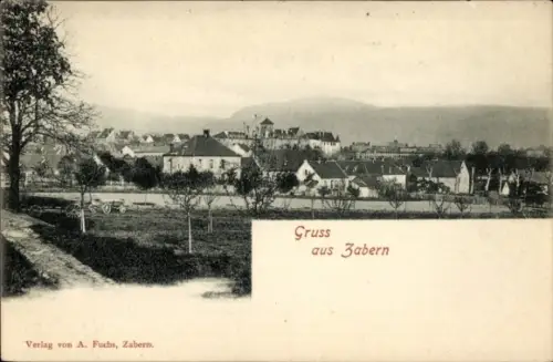 Ak Saverne Zabern Elsass Bas Rhin, Gesamtansicht