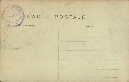 Ak Paris, Place de l'Etoile, Arc de Triomphe, Fliegeraufnahme aus dem Ballon