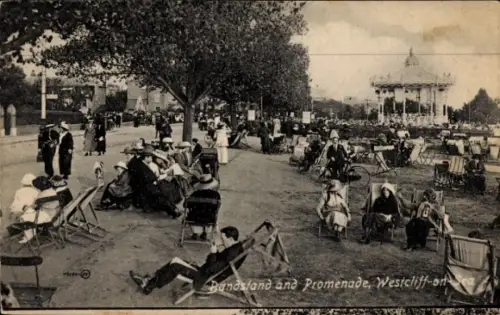 PC Westcliff on Sea Southend on Sea Essex England, Bandstand and Promenade