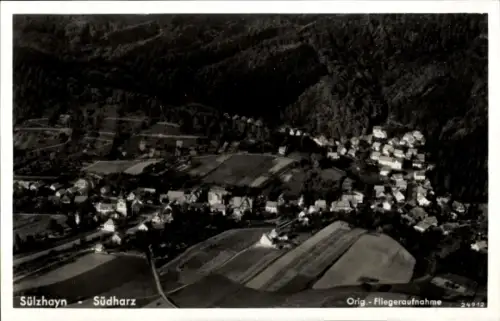 Ak Sülzhayn Ellrich im Harz Thüringen, Luftaufnahme
