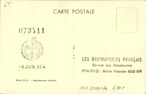 Ak Maréchal Jean de Lattre de Tassigny, Portrait, Profilansicht