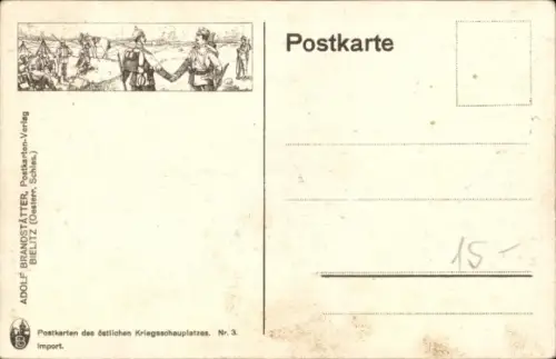 Landkarten Ak Östlicher Kriegsschauplatz, Galizien-Lublin-Warschau