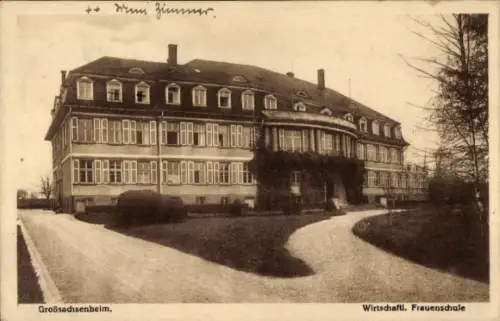 Ak Großsachsenheim Sachsenheim in Württemberg, Wirtschaftliche Frauenschule