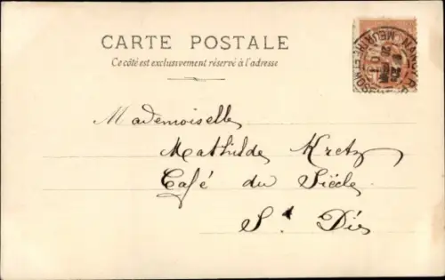 Ak Portrait einer jungen Frau mit Blumen im Haar