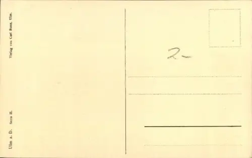 Ak Ulm an der Donau, Zeughaus, Gewölbe