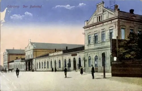 Ak Bohumín Oderberg Region Mährisch Schlesien, Bahnhof