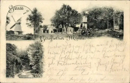 Ak Borsfleth Kreis Steinburg, Kremper Marsch, Borsflether Mühle