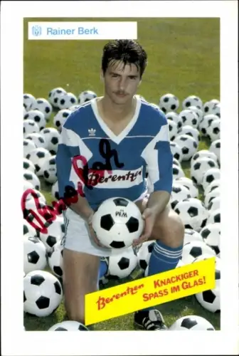 Autogrammkarte Fußballer Rainer Berk, SV Meppen, Autogramm