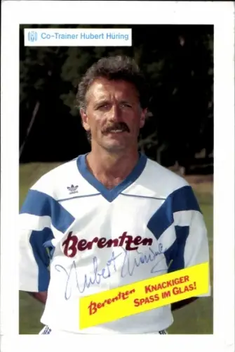 Autogrammkarte Co Trainer Hubert Hüring, SV Meppen, Autogramm