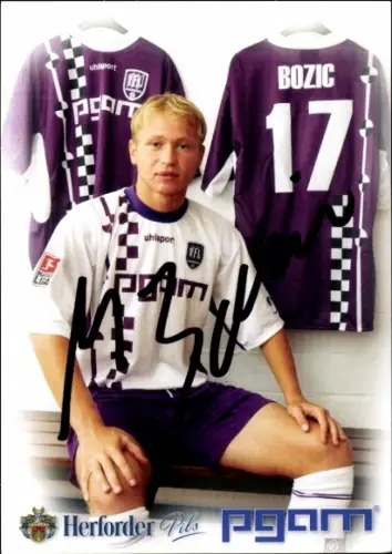 Autogrammkarte Fußballer Mile Bozic, VfL Osnabrück, Autogramm