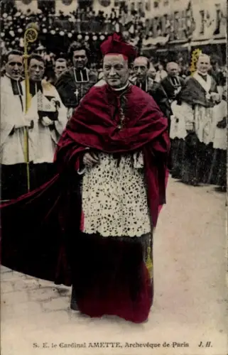 Ak Kardinal Amette, Erzbischof von Paris