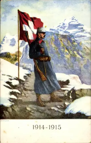 Ak Schweiz, I. WK, Schweizer Soldat