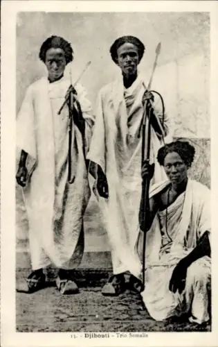 CPA Djibouti Djibouti, Trio Somalis