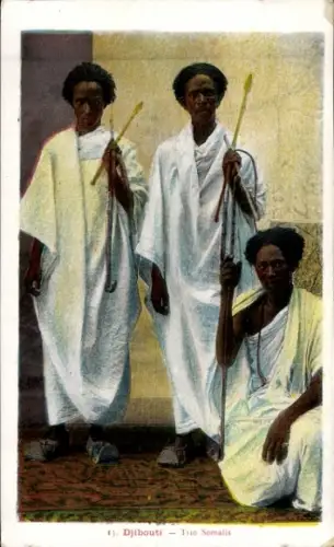 CPA Djibouti Djibouti, Trio Somalis