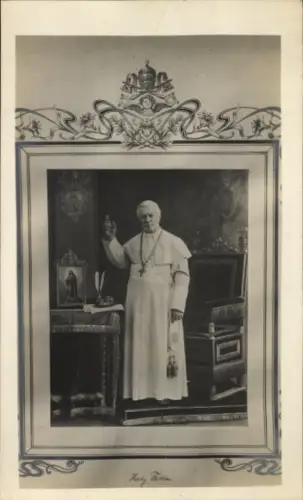 Ak Papst Pio X, Portrait