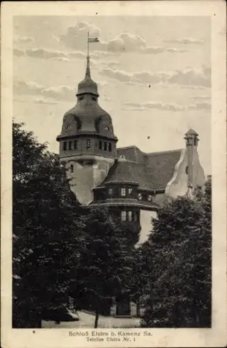 Ak Elstra in der Oberlausitz Sachsen, Schloß Elstra