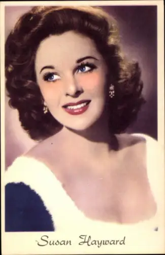Ak Schauspielerin Susan Hayward, Portrait