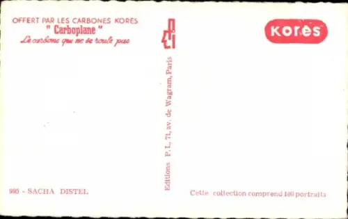 Ak Schauspieler Sascha Distel, Portrait, Carboplane