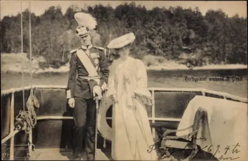 Ak Prinzessin Margaret, Prinz Gustav VI. Adolf, Portrait