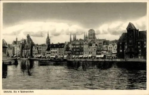 Ak Gdańsk Danzig, Die 4 Wahrzeichen