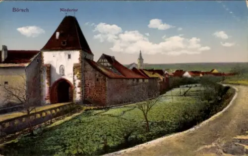 Ak Bœrsch Boersch Börsch Elsass Bas Rhin, Niedertor