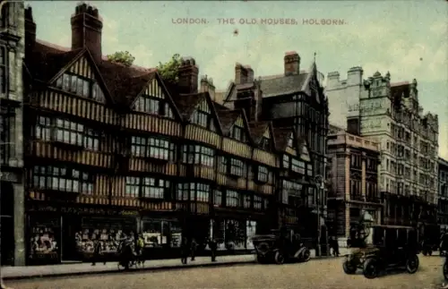 Ak Holborn Camden London England, Alte Häuser